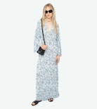Robe Rasato - Robe longue en viscose imprimée, manches longues.