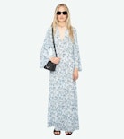 Robe Rasato - Robe longue en viscose imprimée, manches longues.