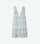 Rimatis Dress - Short printed viscose dress, sleeveless, cord with wings and removable belt.