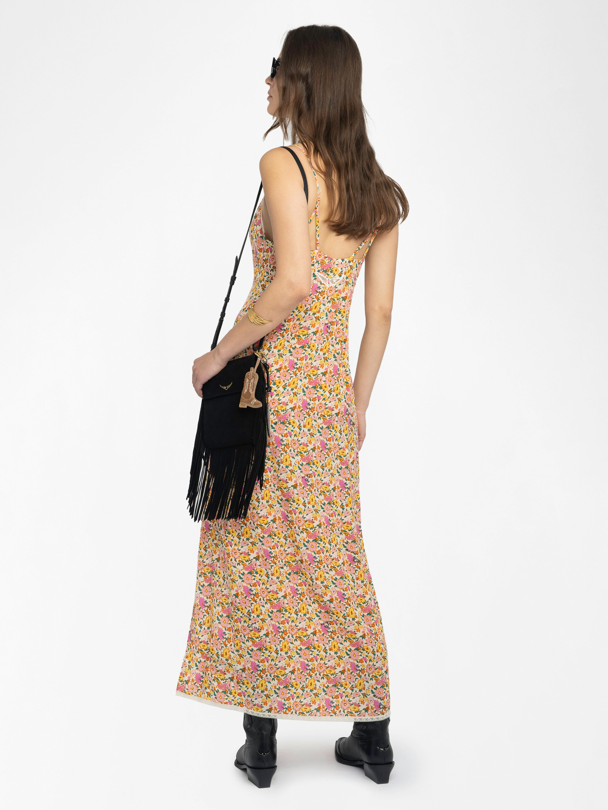Long Lingerie Lace Dress Ecru | Zadig&Voltaire