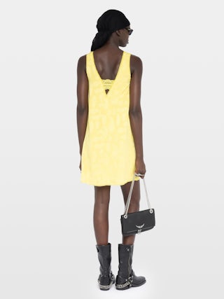 Robe Renza 100% Soie - Robe courte lingerie en soie jacquard, avec ceinture amovible et dentelle française exclusive.