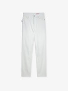 Mamma Jeans - Women’s white denim jeans with “Mamma” embroidery.