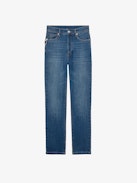 Mamma Jeans - Women’s faded blue cotton denim jeans.