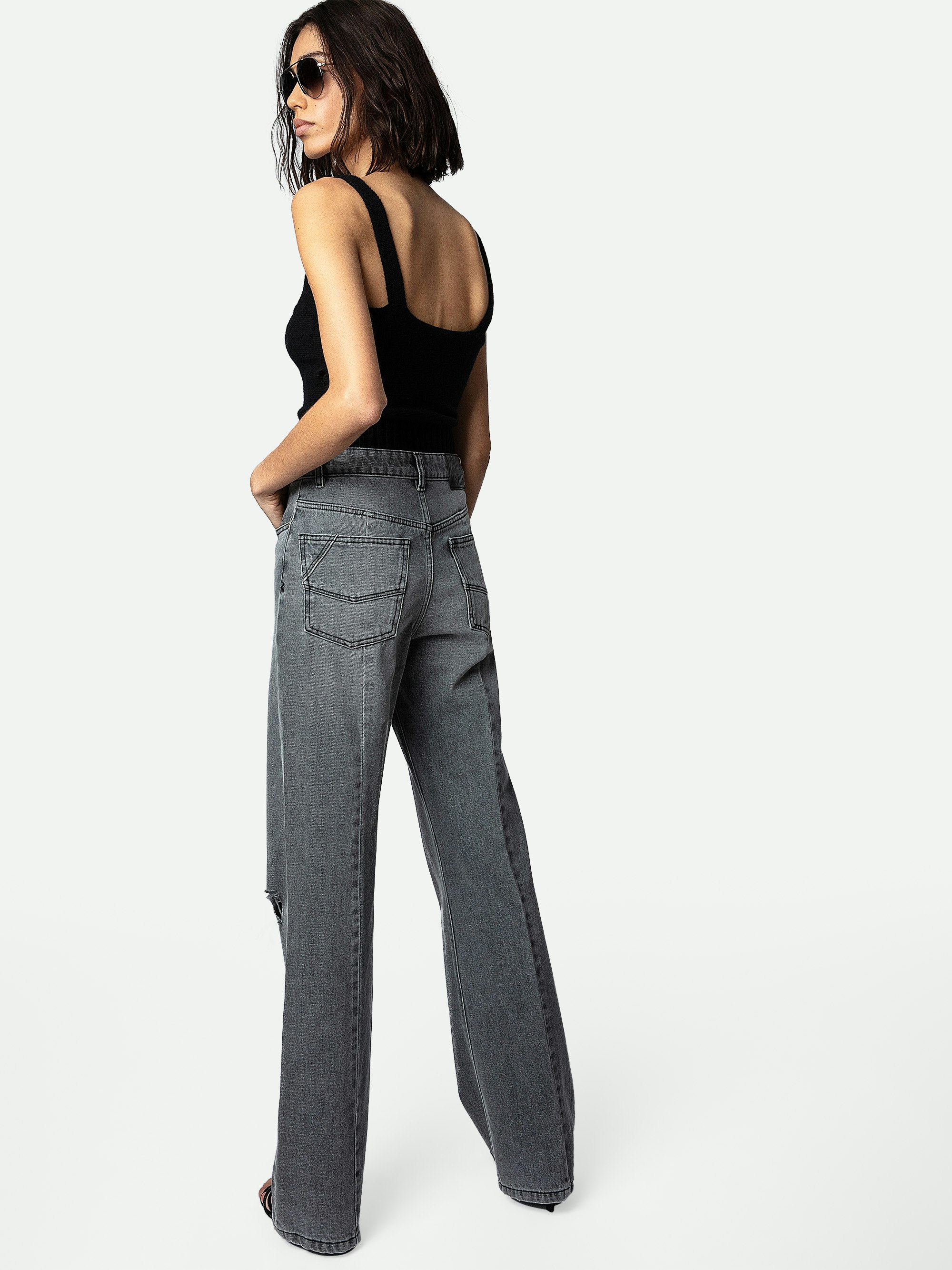 Evy Jeans jeans grey women | Zadig&Voltaire