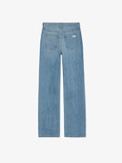 Stevie Ripped 90's Jeans - Women's straight leg light wash jeans.