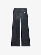 Whitney Jeans - Loose-fitting faded black denim jeans.