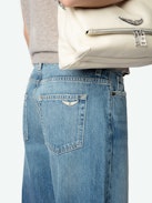 Whitney Wide Leg Jeans - Women's wide leg medium wash jeans.