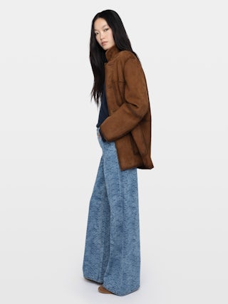 Vaqueros Ete - Vaqueros de corte recto, talle alto, multi bolsillos.