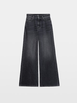 Eli Jeans - Wide-leg high-waisted jeans, multiple pockets.
