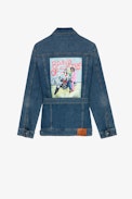 Kiome Denim Jacket - Women’s blue denim jacket with belt