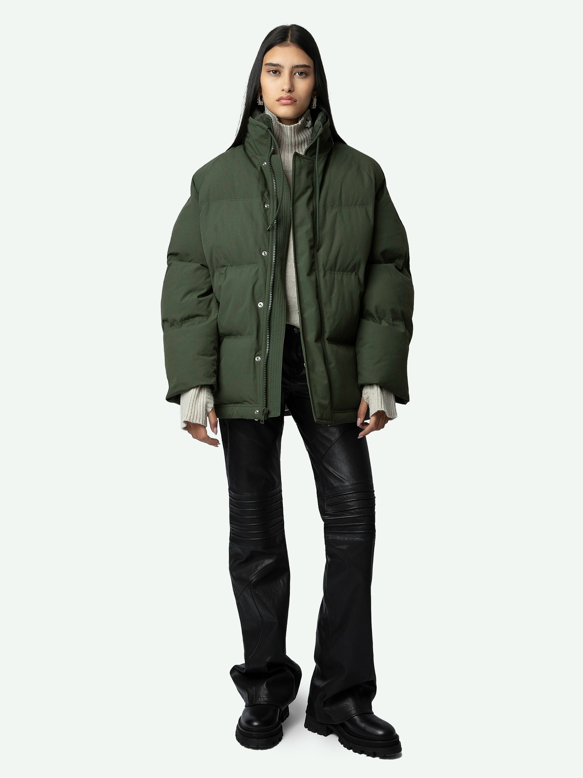 Zadig and voltaire khaki jacket on sale