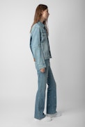 Chaqueta Kasy Strass Denim - Chaqueta vaquera con strass.