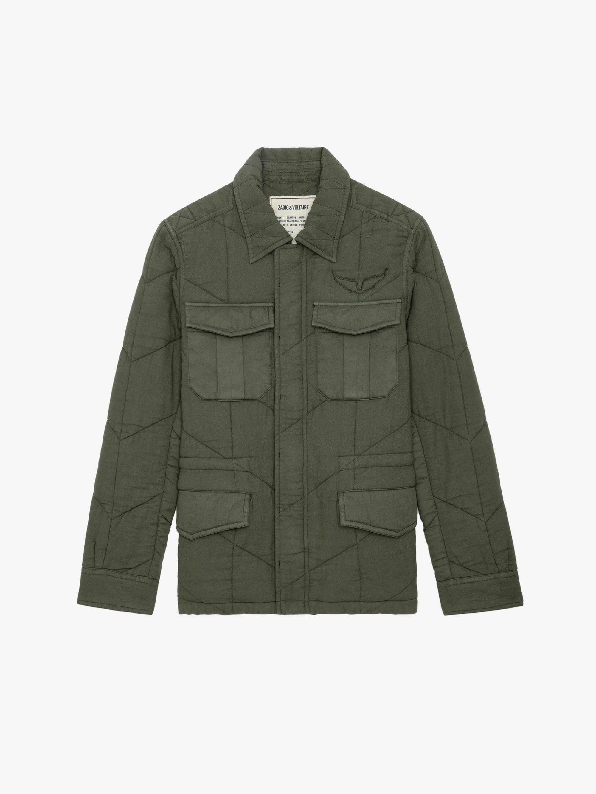 Zadig and voltaire khaki jacket cheap