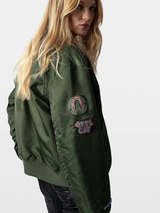 Jacket Bolid - Unisex jacket with zip fastening, pockets, and customisations by Humberto Cruz.