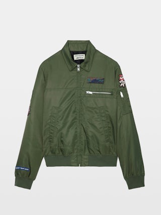 Jacket Bolid - Unisex jacket with zip fastening, pockets, and customisations by Humberto Cruz.