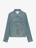 Chaqueta Kioky Vaquera - Chaqueta vaquera ajustada con botones, strass y múltiples bolsillos.