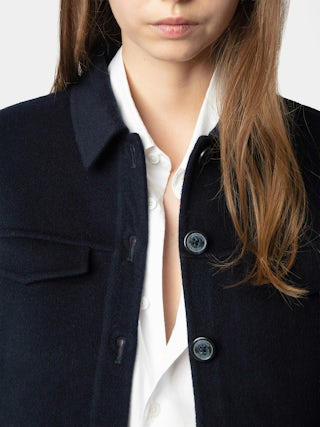 Liam Jacket - Fitted double-faced wool cashmere jacket.