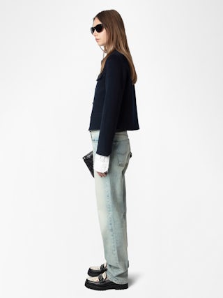 Liam Jacket - Fitted double-faced wool cashmere jacket.