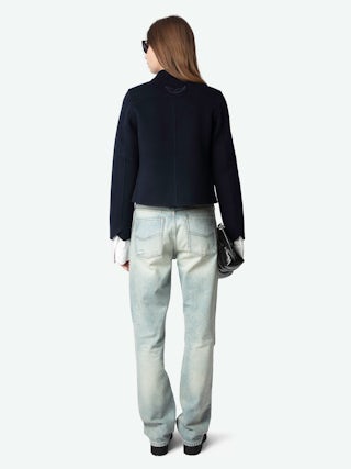 Liam Jacket - Fitted double-faced wool cashmere jacket.