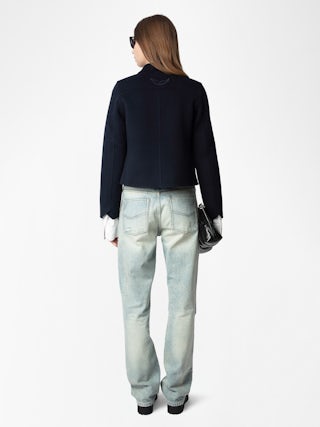 Liam Jacket - Fitted double-faced wool cashmere jacket.