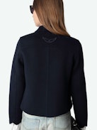 Cazadora Liam - Chaqueta ajustada de doble faz en lana y cachemira.