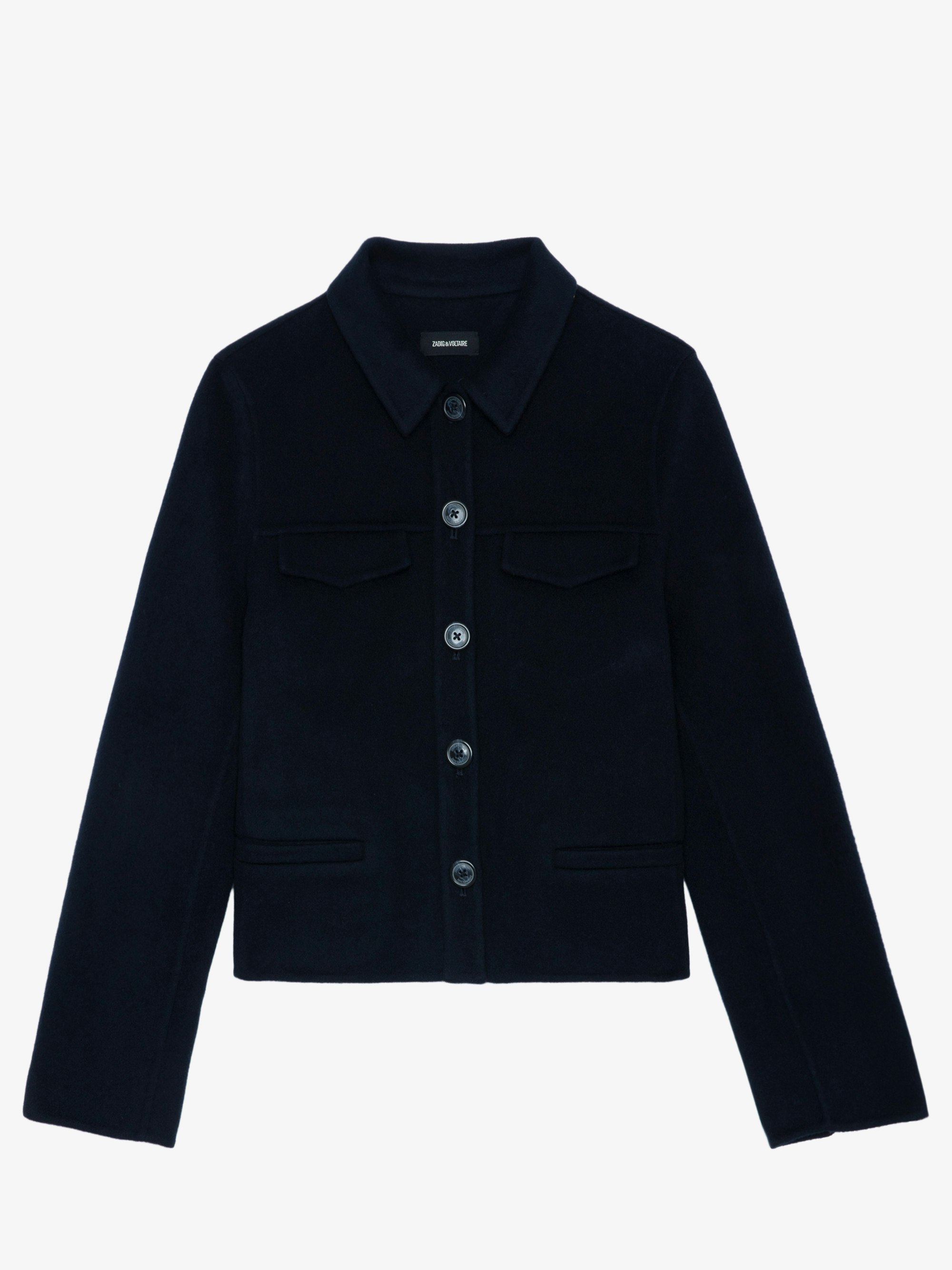 Litchi Leather Jacket Black Women | Zadig&Voltaire