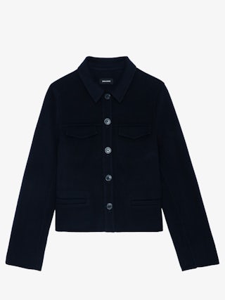Liam Jacket - Fitted double-faced wool cashmere jacket.