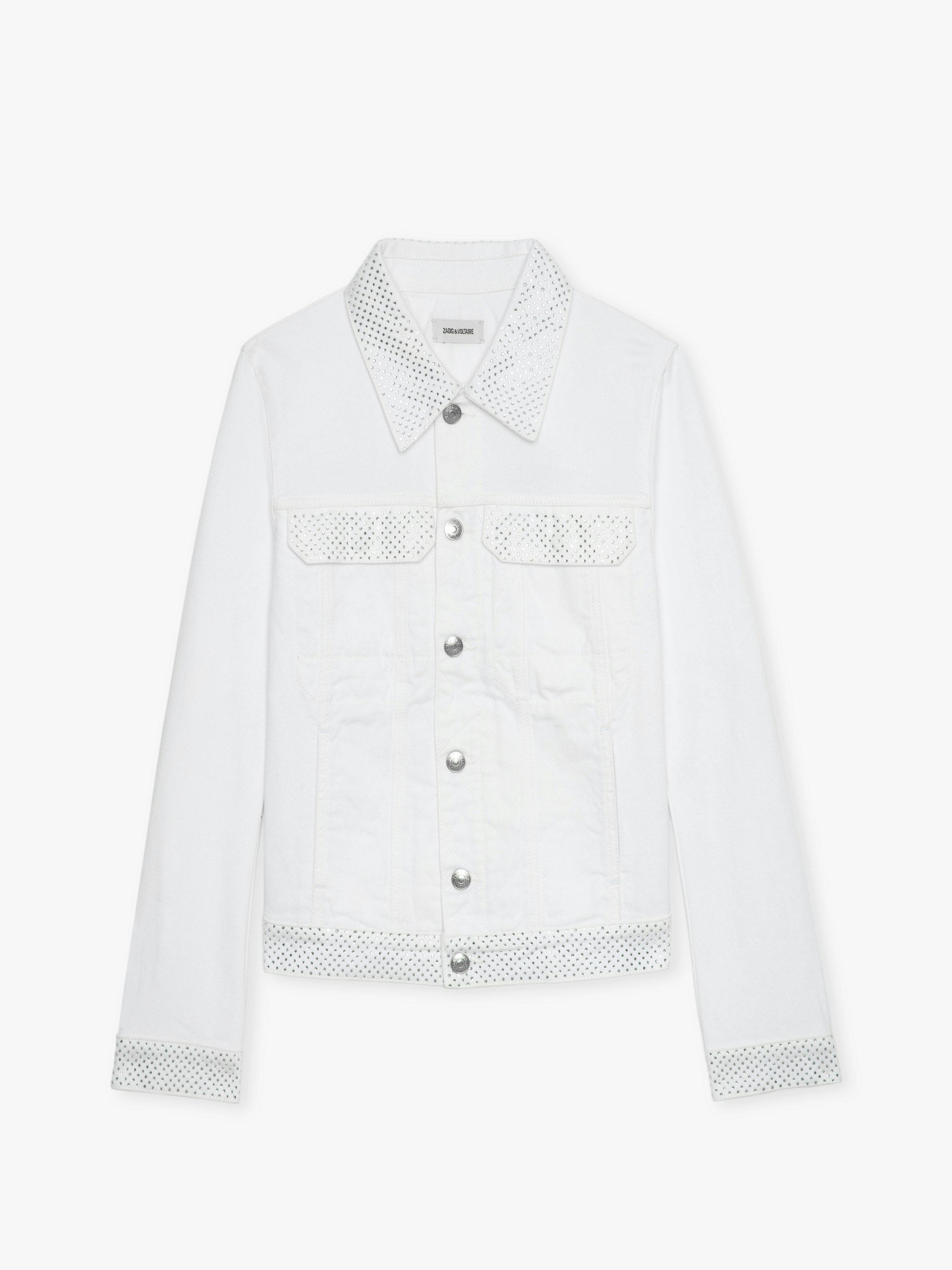 ZADIG&VOLTAIRE 刺繍ホワイトデニムジャケット ZADIG&VOLTAIRE 刺繍ホワイトデニムジャケット - メルカリ