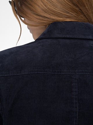 Liam Corduroy Jacket - Corduroy jacket in plain colour, long sleeves, multiple pockets, button fastening and embossed wings on the back.