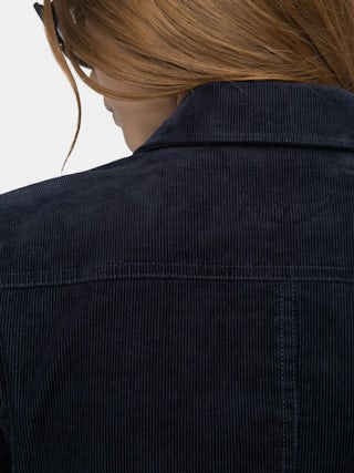 Liam Corduroy Jacket - Corduroy jacket in plain colour, long sleeves, multiple pockets, button fastening and embossed wings on the back.