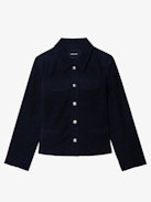 Liam Jacket - Corduroy jacket in plain colour, long sleeves, multiple pockets, button fastening and embossed wings on the back.