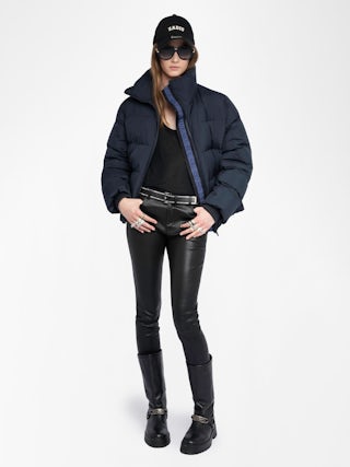 Kian Puffer Jacket - Technical puffer jacket with long sleeves and multiple zip closures.