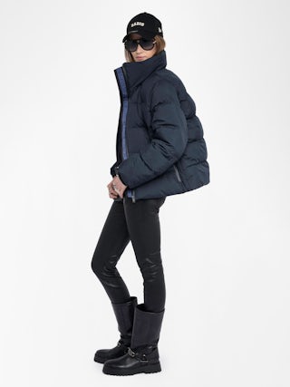 Kian Puffer Jacket - Technical puffer jacket with long sleeves and multiple zip closures.