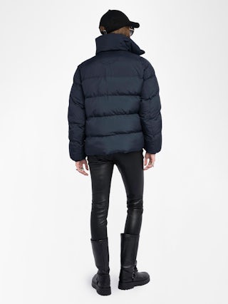 Kian Puffer Jacket - Technical puffer jacket with long sleeves and multiple zip closures.