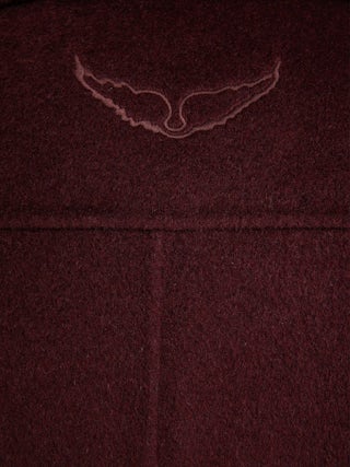 Liam Jacket - Fitted double-faced jacket in wool blend, long sleeves, button closure and embossed wings at the back.