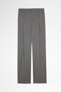 Gitane Pants - Women’s tailored gray wool pants. Made with fibers from organic farming.