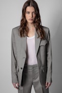 Gitane Pants - Women’s tailored gray wool pants. Made with fibers from organic farming.