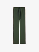 Pomy Pants - Women's khaki pants with glittery side bands.