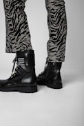 Pantaloni Polis - Pantaloni in velluto con motivo glitterato donna