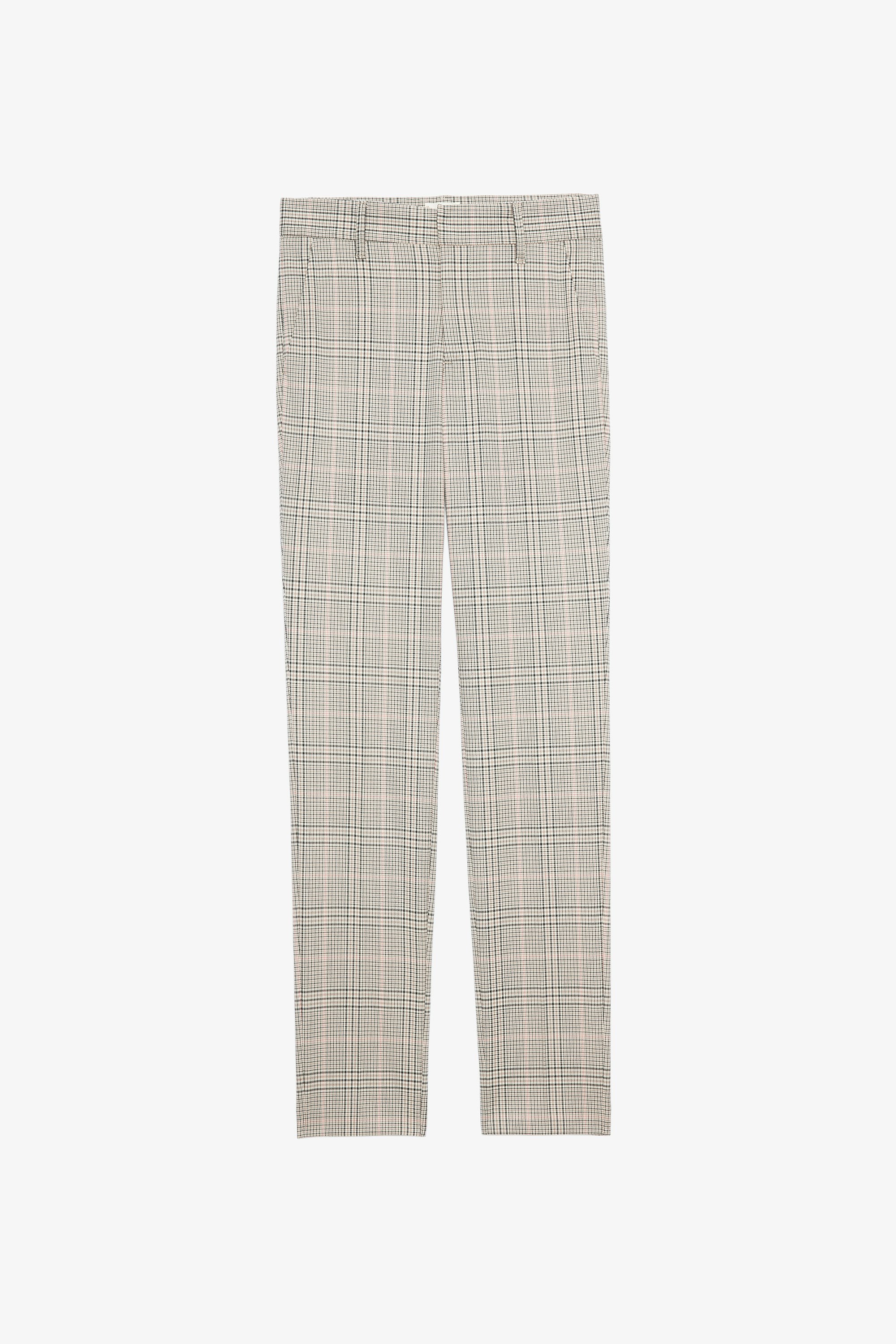 Prune Trousers Women's checked cognac tailored trousers