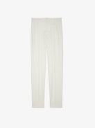 Hose Prune - Ecrufarbene Damen-Anzughose