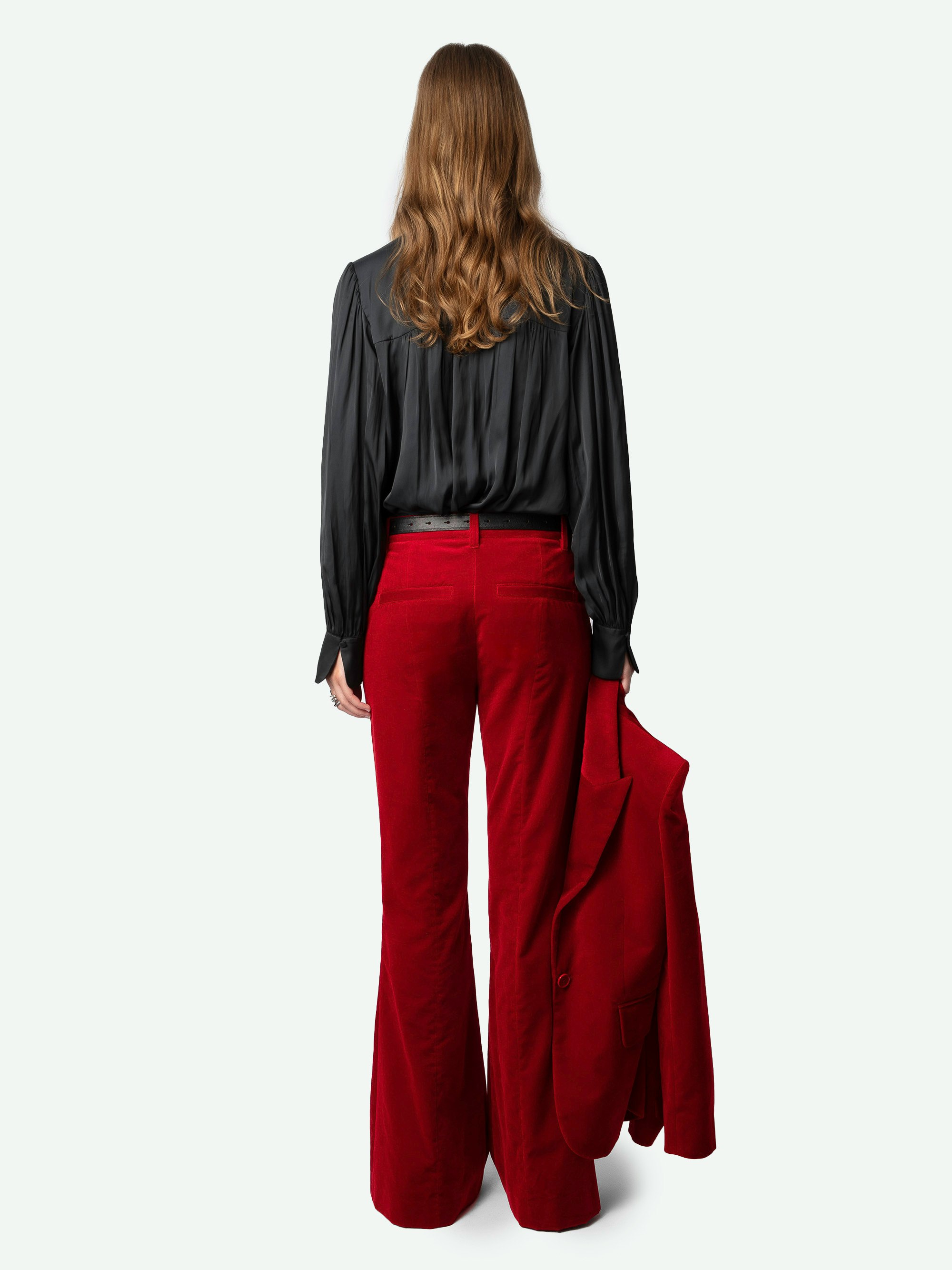 Prevy Velvet Pants pants red women | Zadig&Voltaire