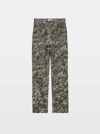 Pantaloni Pilote - Pantaloni militari con stampa camouflage cuori e tasche.