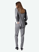 Panny Pants - Straight-cut tailored pants with rhinestones and pockets.