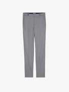 Panny Pants - Straight-cut tailored pants with rhinestones and pockets.