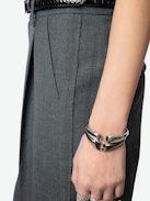 Puros Pants - Straight-cut women's raw edge pants tailored in cool wool with raw-edge finishes and pockets.