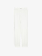 Panny Pants - Straight-leg tailored pants with pockets and rhinestones.