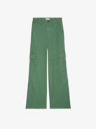 Pantalone Parky - Pantaloni militari in cotone lavato con tasche multiple.