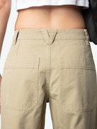 Parky Pants - Military-style pants in washed cotton with multiple pockets.