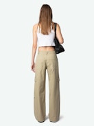 Parky Pants - Military-style pants in washed cotton with multiple pockets.